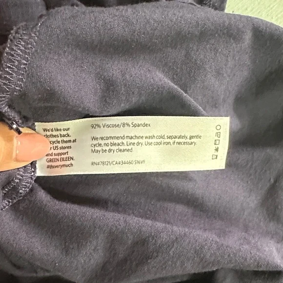 Eileen Fisher Tencel Jersey Shirtdress In Navy Women’s 1X Lightweight Casual - Picture 8 of 11